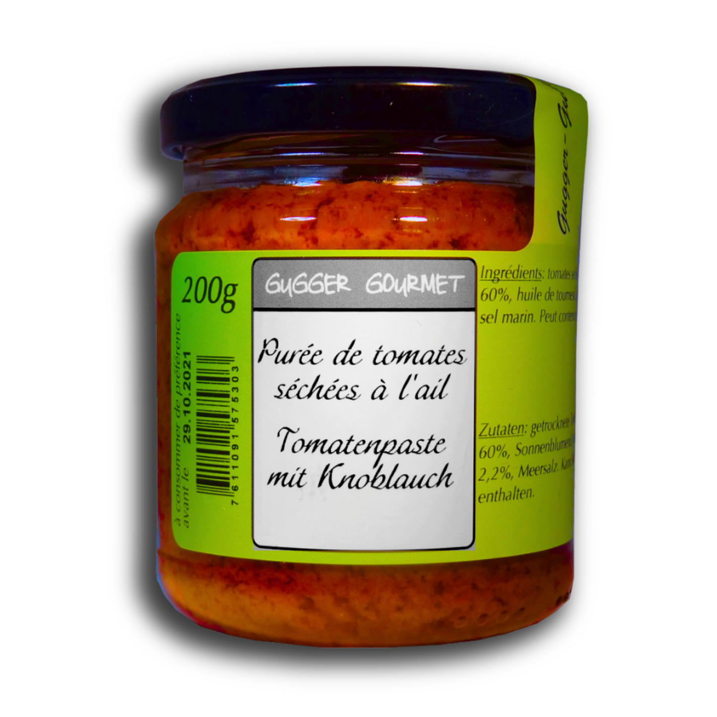 Purée de tomates séchées à l'ail 200g