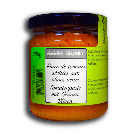 Purée de tomates séchées aux olives vertes 200g