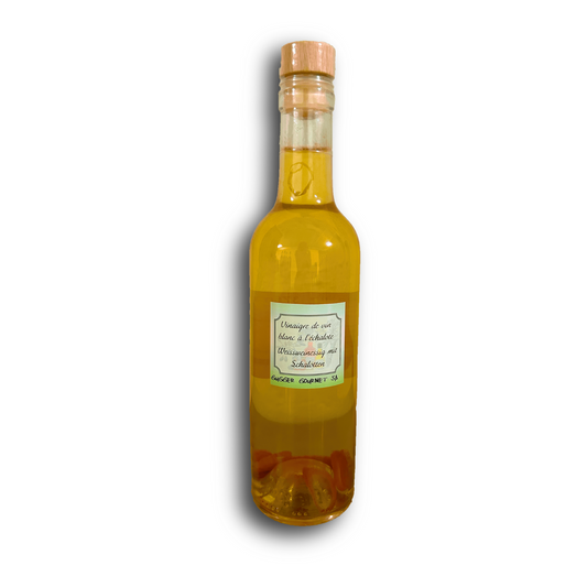 Vinaigre de vin blanc à l'échalote 375ml