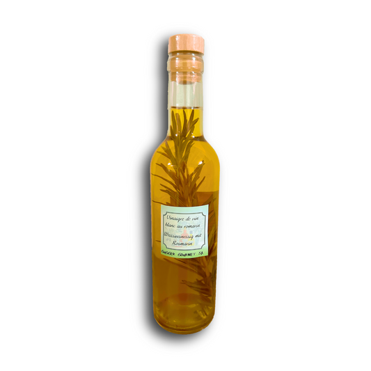 Vinaigre de vin blanc au romarin 375ml